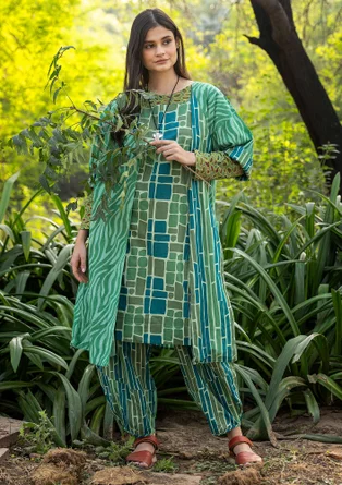 Kleid „Giraffe“ aus Bio-Baumwollgewebe - apfelgrün