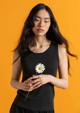 Jerseytop aus Bio-Baumwolle - schwarz