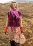 Gemustertes Kleid „Glänta“ aus Modal (chili L)