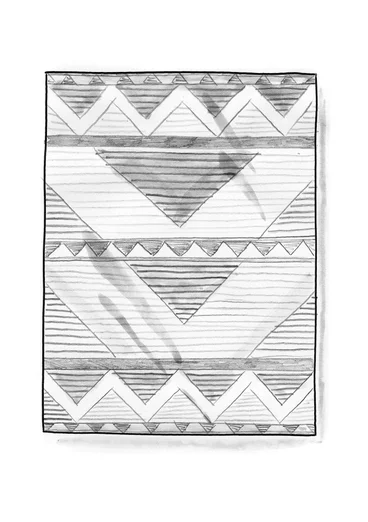 “Andes” wool rug - henna