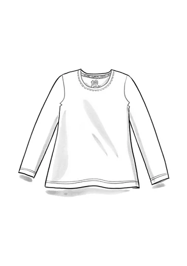 “Mona” organic cotton/elastane jersey top - dusty red