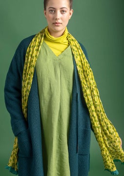 Jasmine shawl lime green