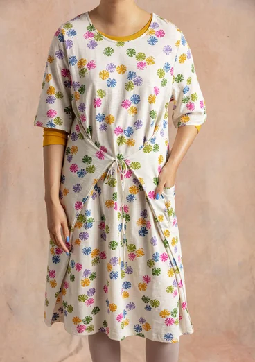 Robe "Corallo" en jersey de coton biologique - écru