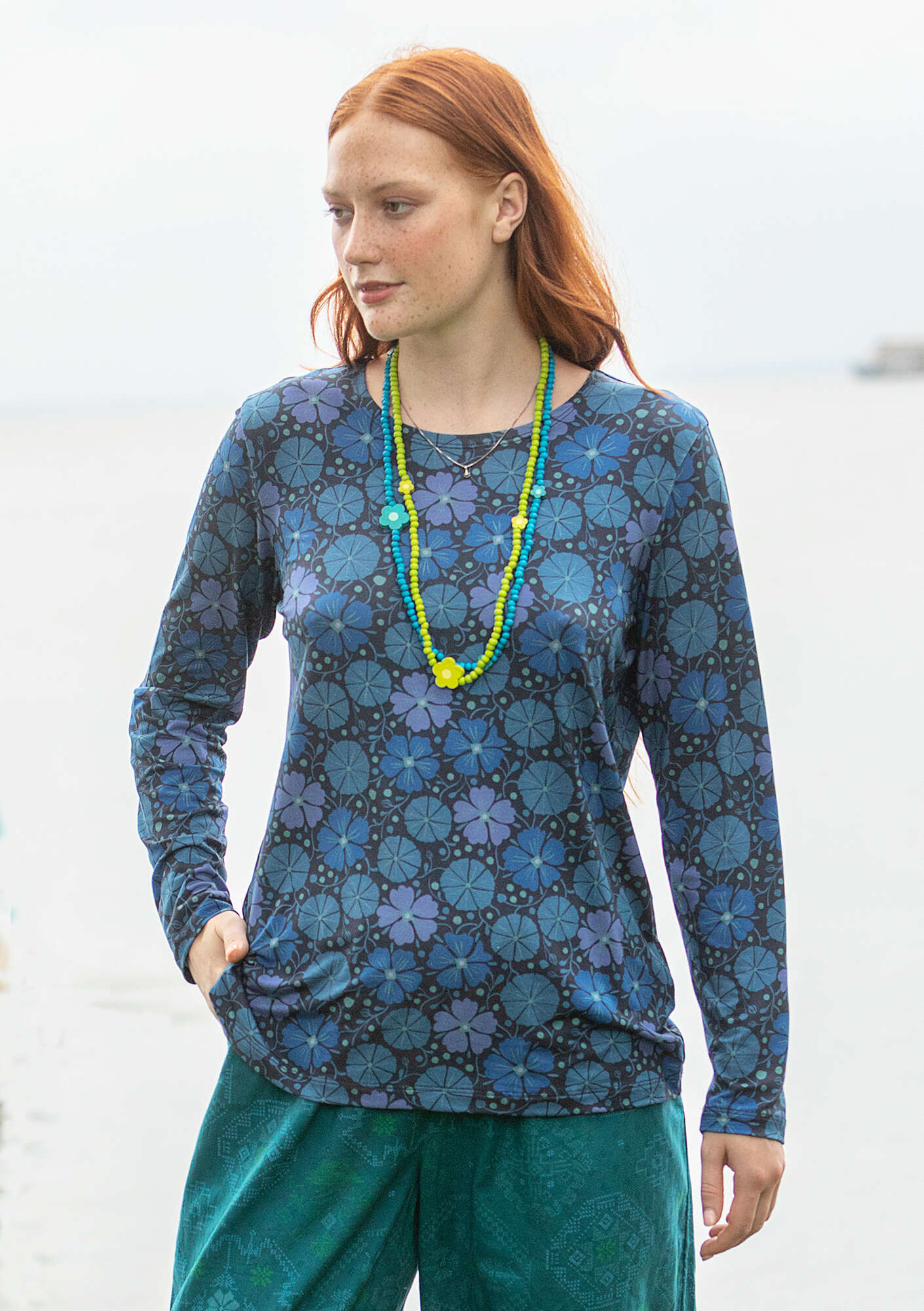 Robe EMIL & LINA Sans Manches - Coton 100% Multicolore - Taille 6-8 (Suède) - Occasion Très Bon état - Design Rare !