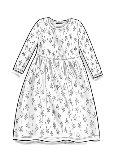 Jerseykleid „Taiga“ aus Bio-Baumwolle/Leinen - taupe