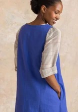 Robe tissée ”Esme” en coton biologique/lin - lupin