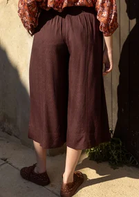 Webhose „Flora Flow“ aus Viskose - dunkelaubergine