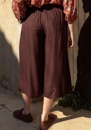 Webhose „Flora Flow“ aus Viskose - dunkelaubergine