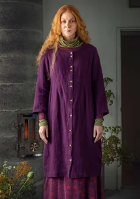 Robe en lin tissé - allium
