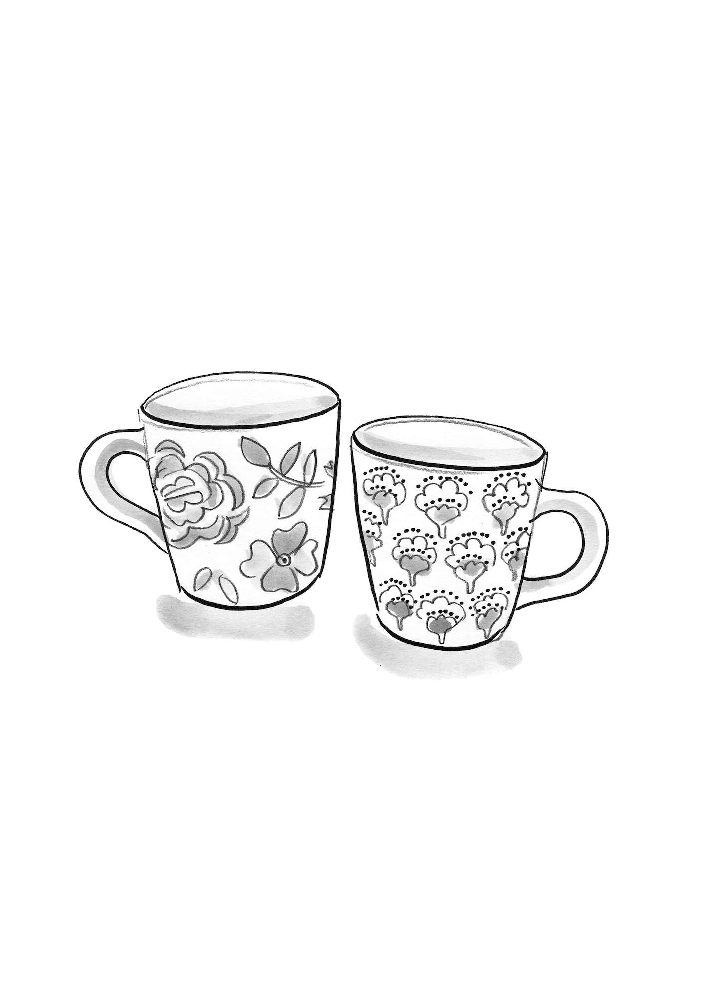 “Orsa” ceramic espresso cup, 2-pack black