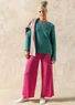 Pullover aus Recycling-Baumwolle (aqua M)