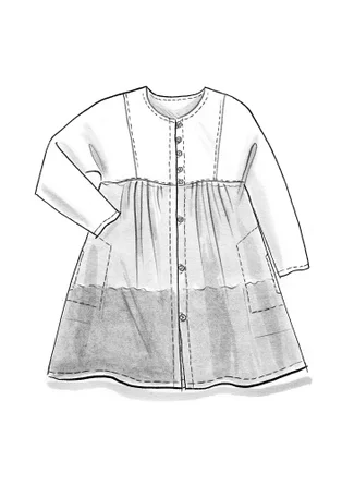 "Marigold" organic cotton smock blouse - indigo