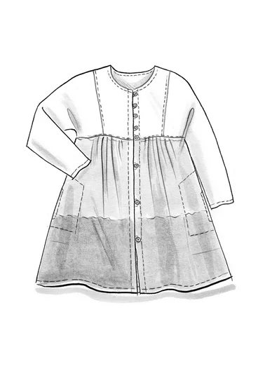 "Marigold" organic cotton smock blouse - indigo