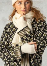 Fingerless gloves in an alpaca blend - ecru