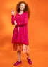 Gemusterte Strickjacke „Zigzag“ aus Bio-Baumwolle (hibiskus M)