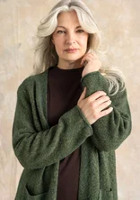 Langstrickjacke aus flauschigem Alpakawollgemisch - monstera0SL0neps