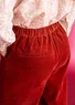 Corduroy pants in organic cotton/spandex (rust M)