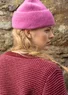 Geblümte Strickjacke „Hildur“ aus Wolle (granatapfel-melange L)