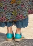 Leather sandals (turquoise 39)