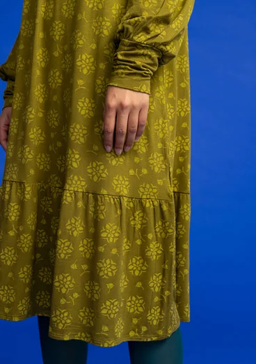 Robe en jersey « Ingrid » en lyocell/élasthanne - olive foncé