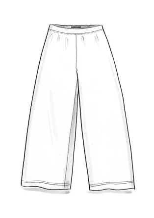 Tricot broek van lyocell/elastaan - petunia