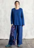 Favourite alpaca-blend sweater (indigo blue/melange L)