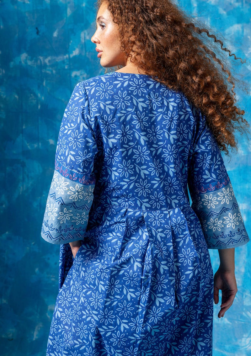 “Kauri” woven organic cotton dress  lupin