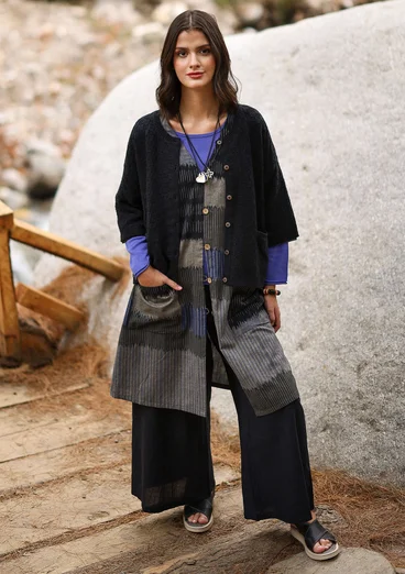 Kangashousut ekopuuvillaa - musta