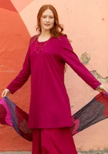 Tricot tuniek "Alora" van biologisch katoen - rode kool