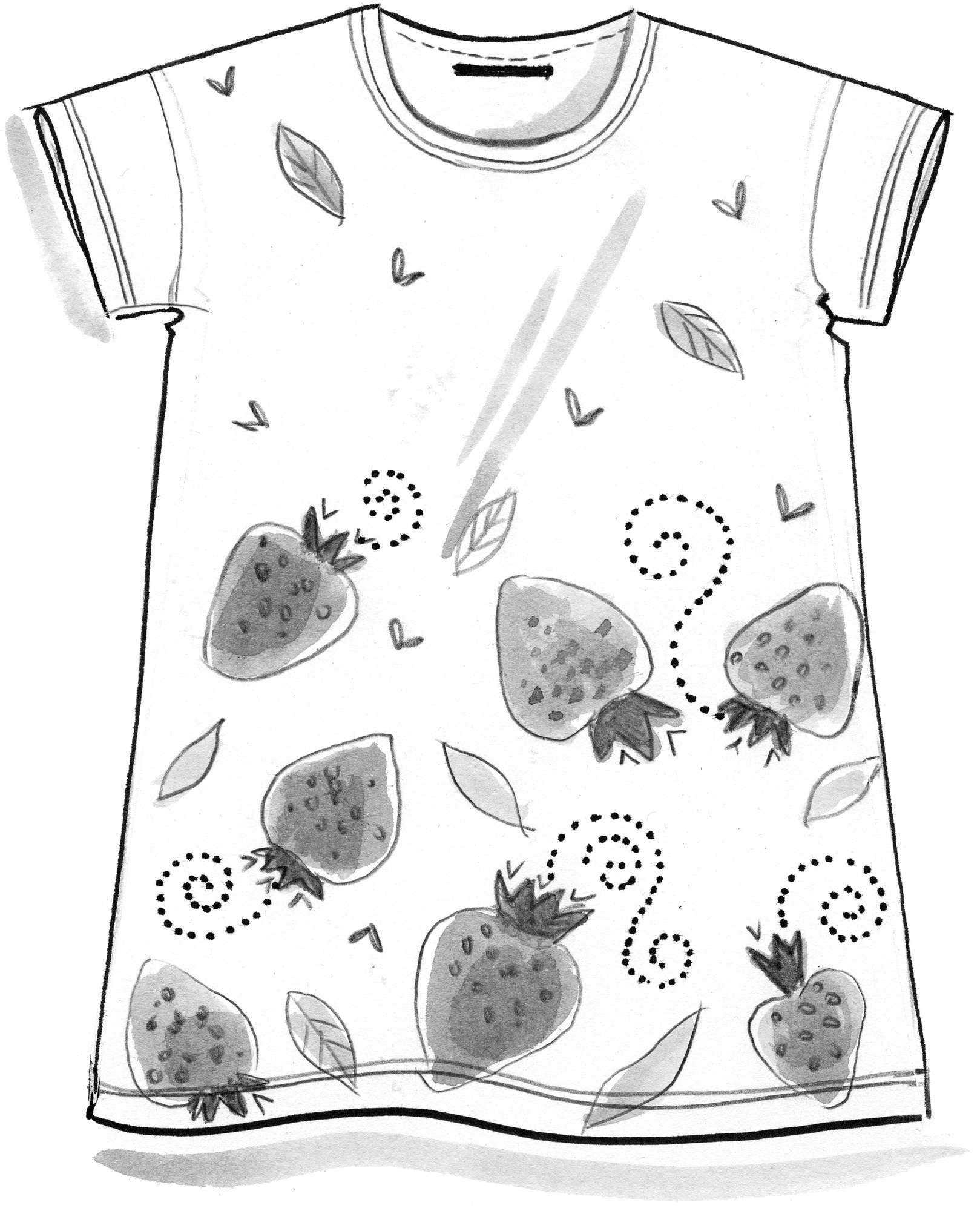 Shirt „Strawberry“ aus Öko-Baumwolle/Modal 