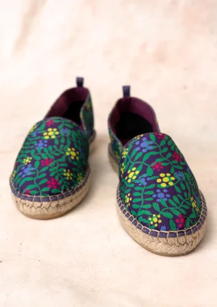 Espadrilles ”Hake” en coton - améthyste