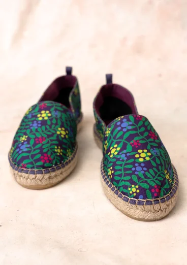 Espadrilles ”Hake” en coton - améthyste