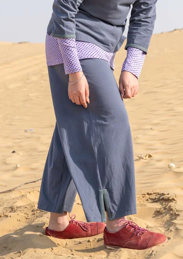 Pantalon "Daisy" en jersey de coton biologique - noir de fumée