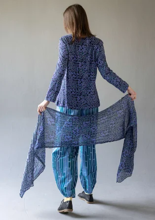 Hose „Bamboo“ aus Bio-Baumwollgewebe - taubenblau