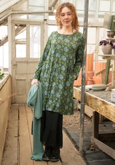 “Pelargon” lyocell/elastane jersey dress - pine