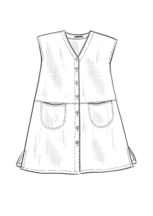 Robe en coton biologique tissé - henné