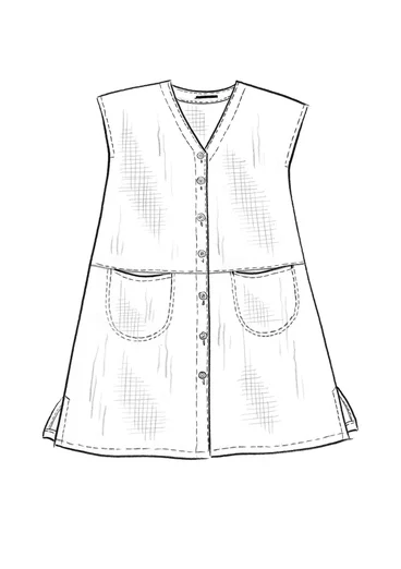 Robe en coton biologique tissé - henné