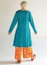 Gepunktetes Jerseykleid „1964“ aus Baumwolle/Modal (türkis L)
