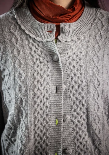 Strickjacke „Eternity“ aus Lammwollmischung - grau