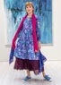 Robe "Silvertärna" en coton biologique tissé (bleu ciel/motif M)