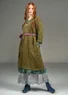 “Bodil” woven linen dress (eucalyptus/patterned XS)