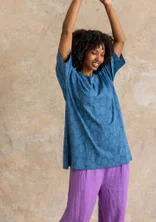 Jerseytunika „Himla“ aus Bio-Baumwolle - indigofera/gemustert