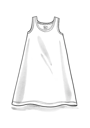 Jersey dress in lyocell/spandex - black