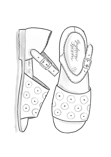 Sandal i nappa - svart