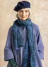 Strickschal „Gul näckros“ aus Lammwolle/Recycling-Wollgemisch (dunkelgrün Einheitsgröße)