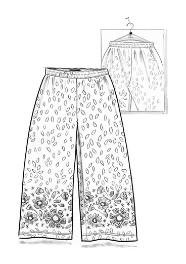 Jerseyhose „Kirana“ aus Bio-Baumwolle - kalkstein