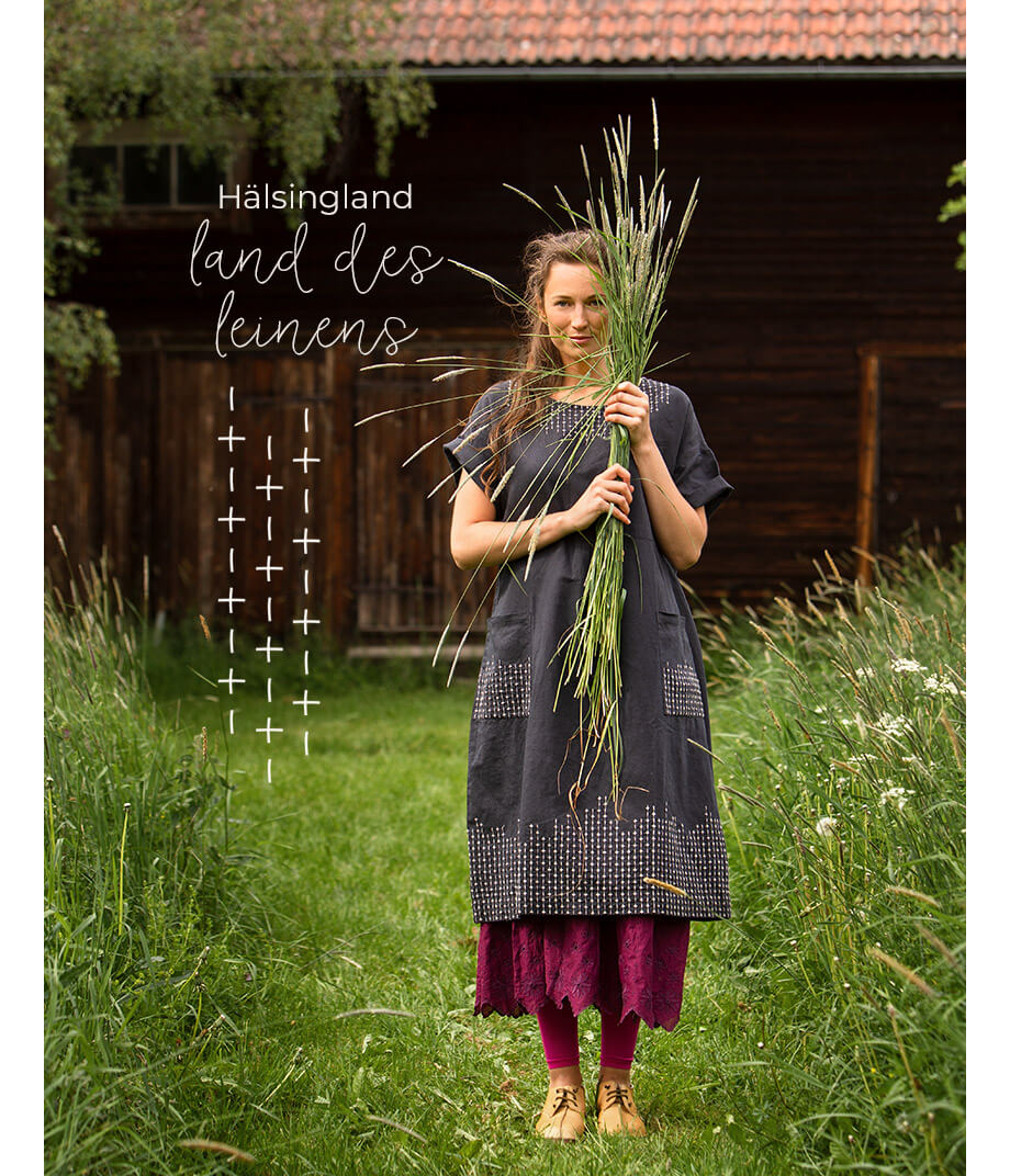 Kleid „Mineral“ aus Öko-Baumwolle und Leinen