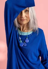 “Agnes” necklace in wooden beads - brilliant blue