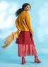 Cardigan in wool (mustard S)