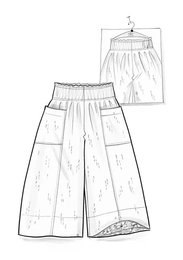 Webhose „Flora Flow“ aus Viskose - dunkelaubergine